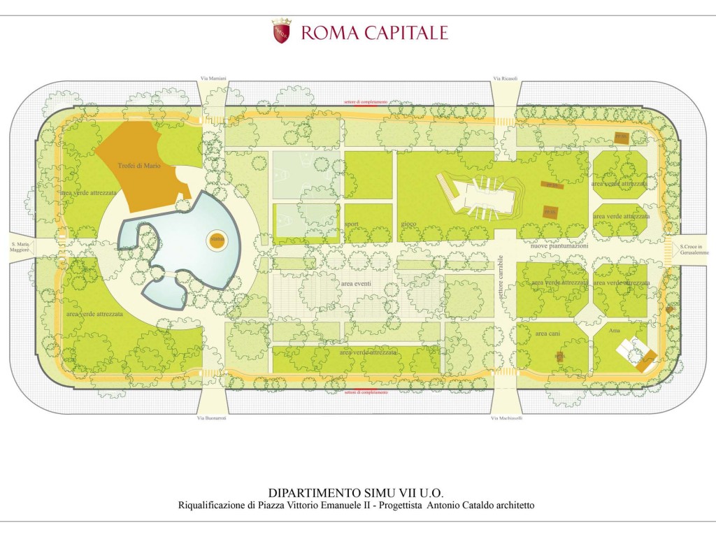 Progetto preliminare Piazza Vittorio Emanuele II