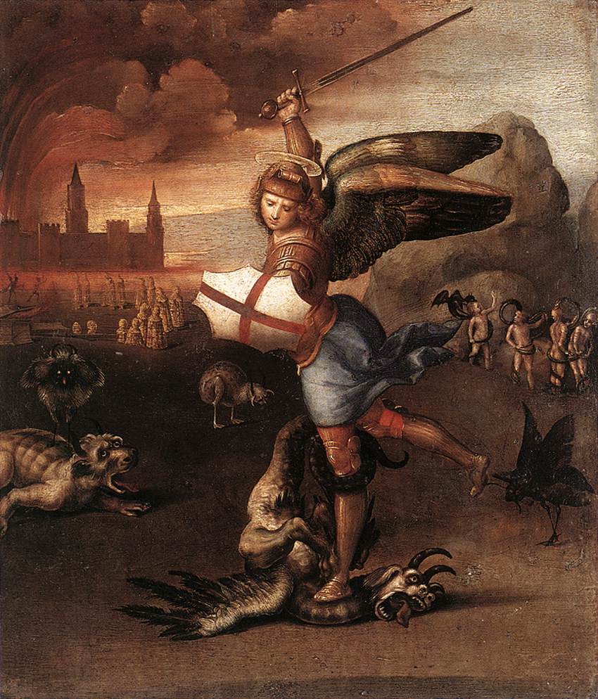 Raffaello, San Michele e il drago (1505 circa) Louvre
